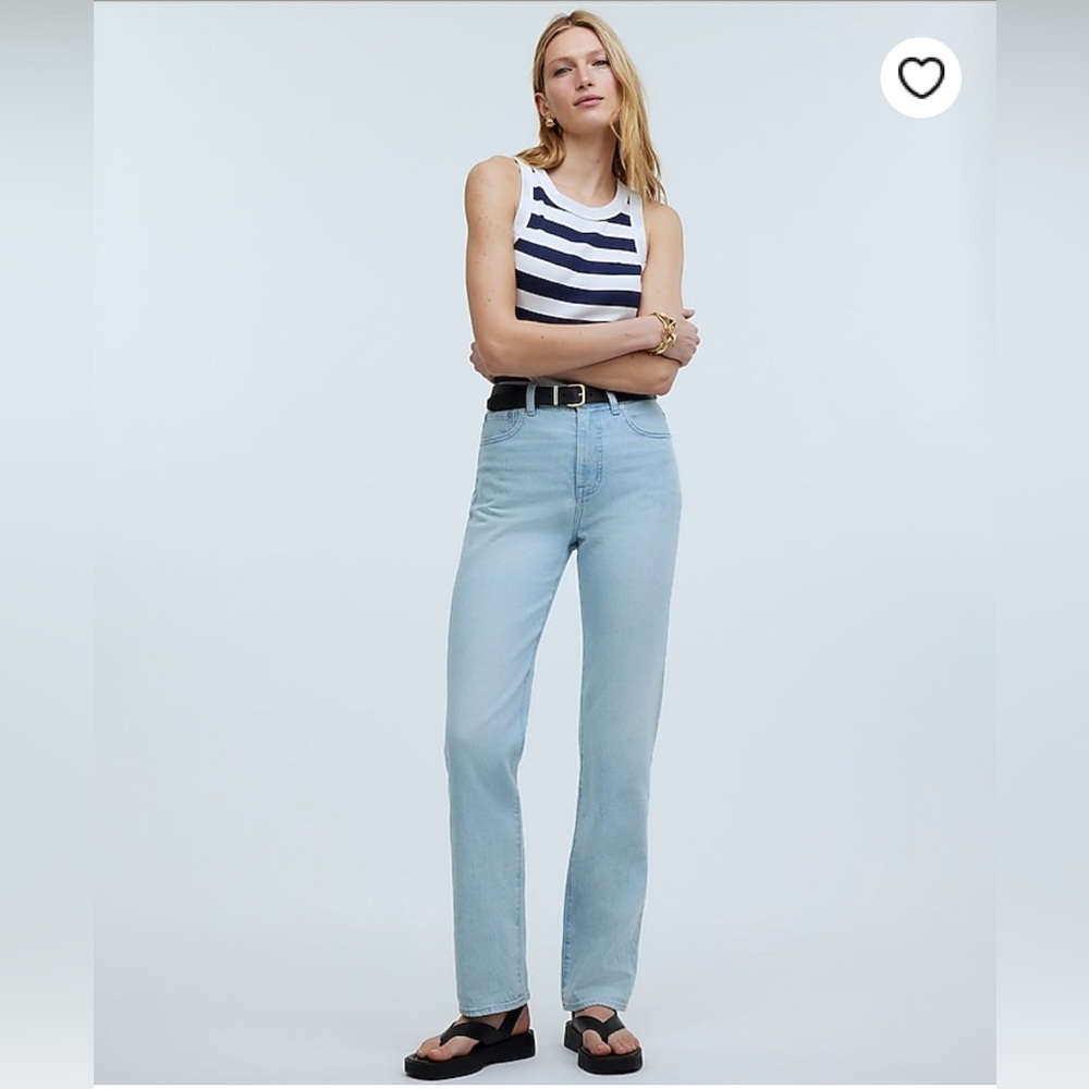 NWT Madewell 90s Straight Leg Denim Jeans in Ward Wash Women’s size 23